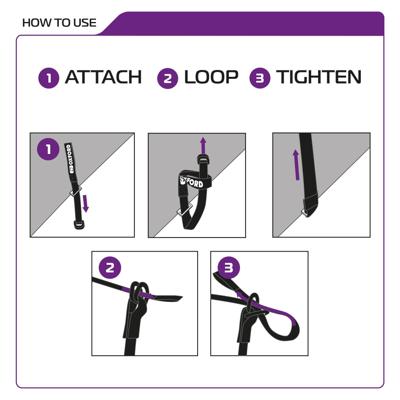 OXFORD spanband "atlas d-ring". atlas d-ring 26mm x 1,2m black pair