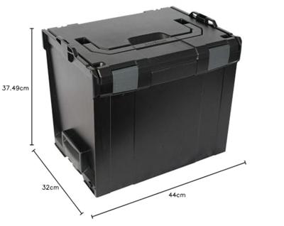 Sortimo L-BOXX 374 6100000308 Gereedschapskist (leeg) ABS Zwart (l x b x h) 442 x 357 x 389 mm Sortimo L-BOXX 374 6100000308 Gereedschapskist (leeg) ABS Zwart (l x b x h) 442 x 357 x 389 mm