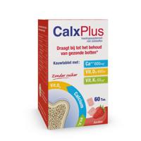 CalxPlus Aardbei 60 Kauwtabletten - thumbnail