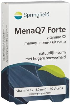 Springfield MenaQ7 Forte vitamine K2 180 mcg 60 Vegetarische capsules