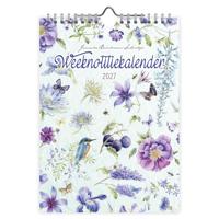 Janneke Brinkman Weeknotitiekalender 2027 Blauwe Bloemen - thumbnail