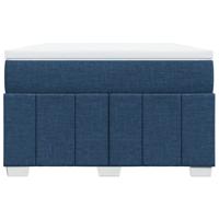 Boxspring met matras stof blauw 140x200 cm - thumbnail