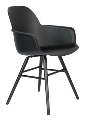 Zuiver Eetkamerstoel 'Albert Kuip' Met armleuning, PP, kleur Zwart Zuiver Eetkamerstoel 'Albert Kuip' Met armleuning, PP, kleur Zwart
