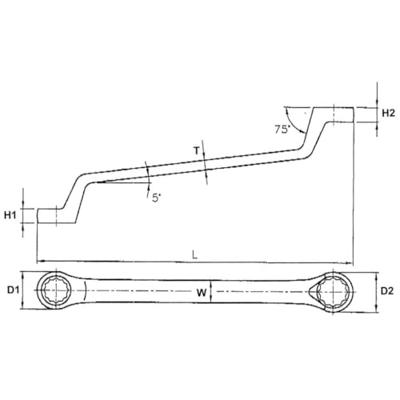 Teng Tools Ringsleutel tengtools 6x7