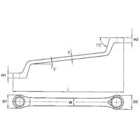 Teng Tools Ringsleutel tengtools 6x7 - thumbnail