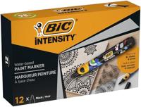 Paintmarker Bic Intensity zwart | 12 stuks - thumbnail