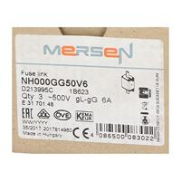 Mersen 1B623.000000 NH-zekering Afmeting zekering : 000 6 A 500 V 1 stuk(s) - thumbnail