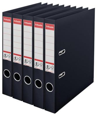 Esselte ordner Power N°1, rug van 5 cm, zwart, pak van 5 stuks Esselte ordner Power N°1, rug van 5 cm, zwart, pak van 5 stuks