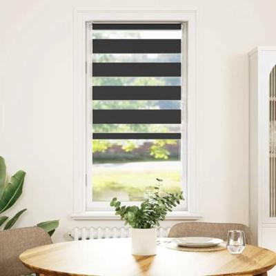 VidaXL Zebra rolgordijn 65x100 cm stofbreedte 60,9 cm zwart VidaXL Zebra rolgordijn 65x100 cm stofbreedte 60,9 cm zwart