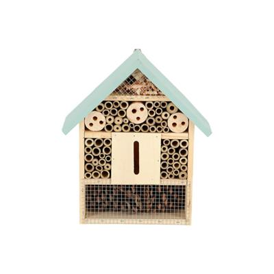 Esschert Design Houten Insectenhotel 10x24x29 cm Naturel/Mintgroen