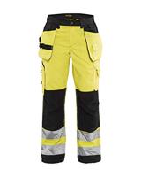 Blåkläder Dames werkbroek High-Vis met spijkerzakken 71561811 | High-Vis Geel/Zwart | Maat 40 - 7330509502679 - thumbnail