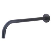Wiesbaden Wastafelkraan 18 mm SLIM Uitloop Rond 30,9 cm Mat Zwart - thumbnail
