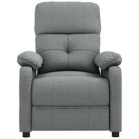 Fauteuil verstelbaar stof donkergrijs - thumbnail