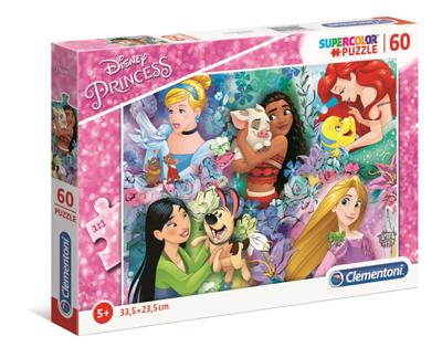 Clementoni legpuzzel super color disney prinses ii, 60st.