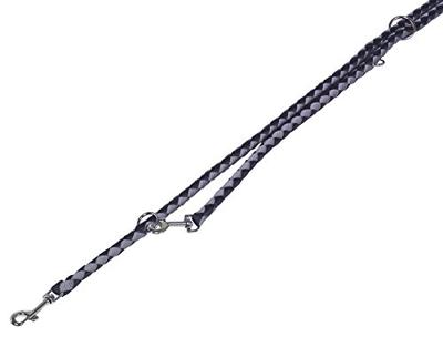 Nobby Leiband Corda, zwart/grijs L: 200 cm, B: 15/20 mm, 1 stuk