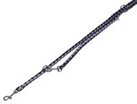 Nobby Leiband Corda, zwart/grijs L: 200 cm, B: 15/20 mm, 1 stuk - thumbnail