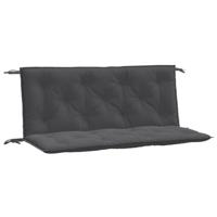 VidaXL Tuinbankkussens 2 st 120x50x7 cm stof gemêleerd antracietkleur - thumbnail