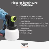 QLT Verfspuit op Accu voor Watergedragen en Oplosmiddelhoudende Verf - thumbnail