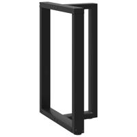 Bartafelpoten 2 st T-vormig 60x35x(90-91) cm staal zwart - thumbnail
