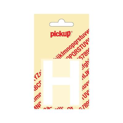 Deco letter h helvetica wit 60 mm Pickup - Pickup