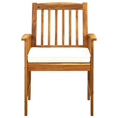 7-delige Tuinset met kussens massief acaciahout