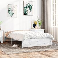 Bedframe massief hout wit 140x200 cm - thumbnail