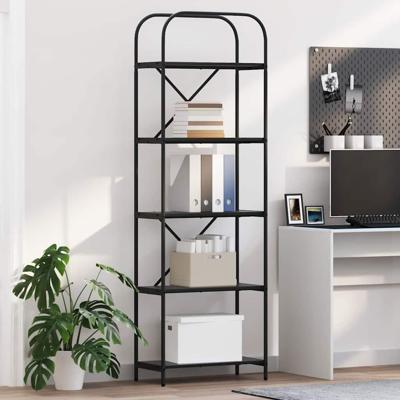 Boekenkast Zwart eiken 60 x 30 x 183 cm Bewerkt hout