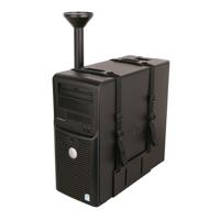 Techly ICA-CS 63 CPU-houder Bureau-gemonteerde CPU-houder Zwart - thumbnail