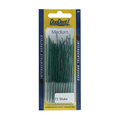 Duodent Interdentaal borstel medium 0.9 72 Stuks