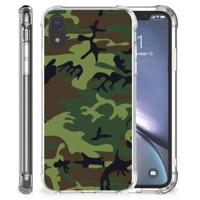 Apple iPhone Xr Doorzichtige Silicone Hoesje Army Dark - thumbnail