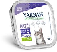 Yarrah natvoer kat kuipje pate graanvrij bio Multi-Pack 8x100gr - thumbnail