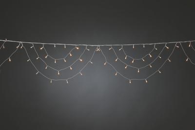 Lichtgordijn voor buiten - 184 LEDs - Extra warm wit - 6 meter - Dimbaar - Multifunctioneel - Kerstverlichting Lichtgordijn voor buiten - 184 LEDs - Extra warm wit - 6 meter - Dimbaar - Multifunctioneel - Kerstverlichting