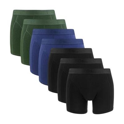 7-pak heren boxers - Rico - Zwart/Blauw/Groen - Multipack bamboe heren onderbroeken
