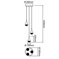 Brilliant Vide hanglampFrizzante 3-lichts - G93423/15 - thumbnail