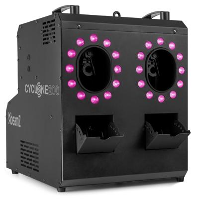 Beamz Cyclone200 rook en bellenblaas machine met RGB led's