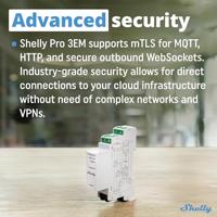 Shelly Shelly Pro 3EM 120A Elektriciteitsmeter WiFi, Bluetooth - thumbnail