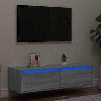 Tv-meubel met LED-verlichting 100X35,5x25 cm grijs sonoma eiken - thumbnail