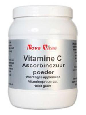 Nova Vitae Vitamine C L-Ascorbinezuur Poeder 1000gr Nova Vitae Vitamine C L-Ascorbinezuur Poeder 1000gr