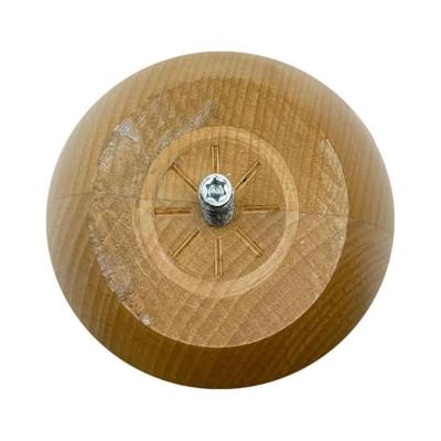 Meubelpoot rond Ø 10 cm en hoogte 10 cm van massief hout (M10)