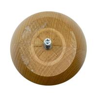 Meubelpoot rond Ø 10 cm en hoogte 10 cm van massief hout (M10) - thumbnail