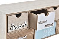 Doos-Juwelenkistje DKD Home Decor 40 x 16 x 19 cm Hout Bruin Turkoois - thumbnail