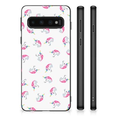 Bumper Case voor Samsung Galaxy S10 Unicorns