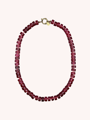 Bonnie Studios Phil burgundy ketting Bonnie Studios Phil burgundy ketting