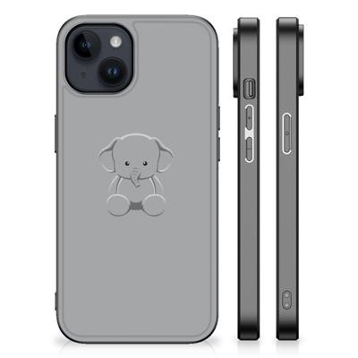 iPhone 15 Plus Hoesje Grijs Baby Olifant