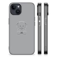 iPhone 15 Plus Hoesje Grijs Baby Olifant - thumbnail
