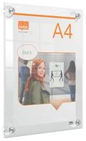 Nobo Premium Plus verplaatsbaar acryl informatiebord, wandgemonteerd, ft A4 - thumbnail