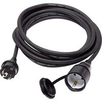 Sygonix SY-5044438 Stroom Verlengkabel 16 A Zwart 3.00 m H07RN-F 3G 1,5 mm² - thumbnail