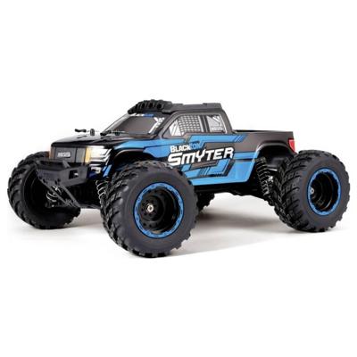 Blackzon Blauw Brushed 1:12 RC auto Elektro Monstertruck 4WD 2,4 GHz Incl. accu en lader, Met lichteffect