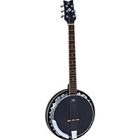 Ortega Raven Series OBJE350/6-SBK zes-snarige banjo met tas - thumbnail
