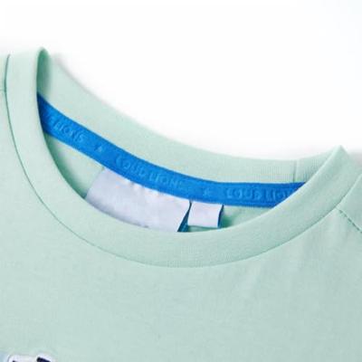 Kindershirt 128 lichtmintkleurig Kindershirt 128 lichtmintkleurig